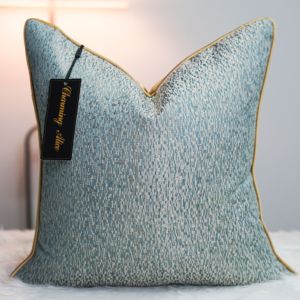 Délicatesse nouveau Design 45x45cm /50*50cm Jacquard dernière conception Satin armure tissu personnalisé <span class=keywords><strong>housse</strong></span> de <span class=keywords><strong>coussin</strong></span> - Product Image 4
