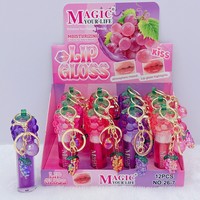 Huile à lèvres hydratante portable en forme de fruit, motif cerise et abeille, maquillage pour les lèvres, taille standard, Zhejiang