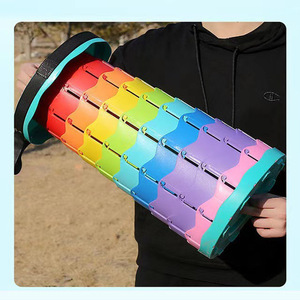 Portable Telescopic Camping <b>Chair</b> 25cm Collapsible Lightweight Plastic Outdoor <b>Folding</b> Stool For Travel And Camping - Product Image 1