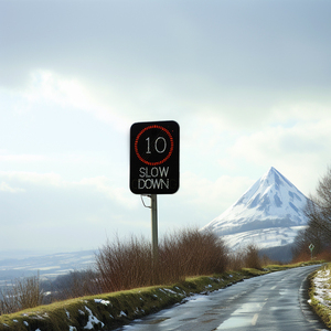 Panneaux <span class=keywords><strong>de</strong></span> signalisation routière à LED activés par véhicule VAS Smiling Face avec <span class=keywords><strong>panneau</strong></span> solaire - Product Image 5