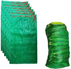 Huamaohengchun 50 Bolsas de Almacenamiento de Malla Resistentes, Reutilizables, Material LDPE, 21''x32'', Capacidad para 50 Libras, Color Verde - Product Image 1
