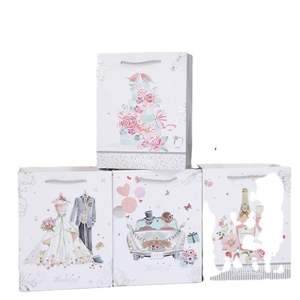 Bolsa de Papel para Regalo de Boda, Cartón Blanco de Lujo de Alta Calidad, Logotipo Personalizado - Product Image 3