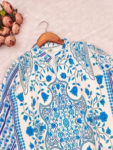 Haute demande porter un costume en tissu de soie romain brodé de style indien exclusif haut lourd et pantalon avec paire Dupatta - Product Image 6