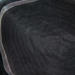 Doreen — toupet bouclée 100% naturelle, <span class=keywords><strong>cheveux</strong></span> humains, Fine couleur Mono brodée, pour hommes noirs - Product Image 4