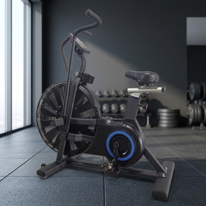 Bicicleta estática de ejercicio con ventilador sellado de nueva estructura, bicicleta de resistencia al aire con marco sólido y pesado, bicicleta estática para entrenamiento de circuito WOD de alta carga - Product Image 4