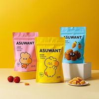 Sachets d'emballage refermables en plastique Mylar de petite taille avec finition mate personnalisée, pour aliments, avec fermeture éclair, anti-odeurs