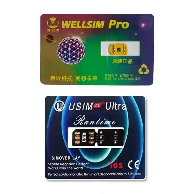 Well Sim Pro Turbo Sim Heicard V2.0 Unlock Card Will Sim Rsim 19 for Is 17 for 6/7/8 11 12 13 14 PRO MAX Rsim for 15 Series U
