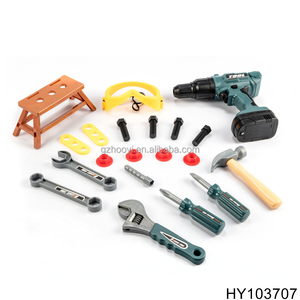 Nouveau <span class=keywords><strong>jouet</strong></span> en plastique <span class=keywords><strong>jouet</strong></span> semblant outil de supermarché banc de travail banc d'outils de jeu de rôle avec tournevis Kit d'outils de forage pour les tout-petits - Product Image 4