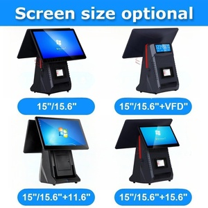 POS de pantalla dual de 15,6 "para punto de venta de tienda I5 8gen Pos como <span class=keywords><strong>Mc</strong></span> Donald Wifi All Pos Machine - Product Image 4