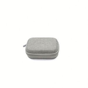 Grande trousse de rangement carrée DIY en EVA pour appareils numériques, étui de voyage antichoc avec poche en filet, logo personnalisé - Product Image 5