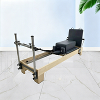 Reformer de Pilates en bois haut de gamme, durable et de haute qualité, avec conception sécurisée et garantie de 3 ans pour une utilisation en salle de sport, de yoga ou de studio de Pilates