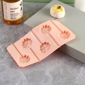 Molde de silicona de grado alimenticio con forma de girasol de 5 cavidades para pasteles, piruletas, chocolate, gelatina, helado, cubitos, dulces, pudín y cupcakes hechos a mano - Product Image 4
