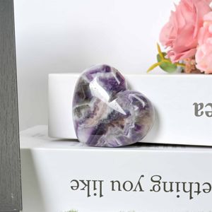 Hot Sale Natural Dream Amethyst Heart Carved Quartz Crystals Gemstone Other Crystal Crafts Healing Amethyst Heart - Product Image 6