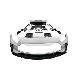 Apprêt en résine Kit de carrosserie Pare-chocs avant Pare-chocs arrière Capot et aileron de voiture Convient pour <span class=keywords><strong>Mercedes</strong></span> Benz AMG GT <span class=keywords><strong>GTS</strong></span> - Product Image 1