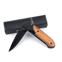 EDC — mini couteau tactique pliant de poche DA44, lame 440C, manche en acier et manche en bois, pour le Camping, la chasse, le plein air, outils de survie, EDC