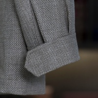 Nouvelle Collection 2026 – Veste Safari Unisexe 100 % Laine Hiver, Col Montant, Gris Kaki, Manteau Décontracté Utilitaire en Tissu Premium