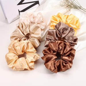 Großhandel Frauen Große XXXL Stretchy Glossy Scrunchy Zubehör XXL Haarband Bulk Elastics Band Haar gummis Satin Scrunch ies - Product Image 5