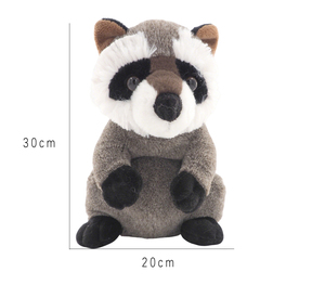 Peluche di Procione e Animali Selvatici Personalizzabili OEM ODM con Logo e Tasca Posteriore con Cerniera - Product Image 5