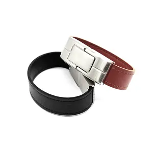 Leather Bracelet 3.0 USB Flash Drive with Custom Logo 2.0 Pendrive for Promotional USB Memory Stick Gift 8 16 32 64 128GB