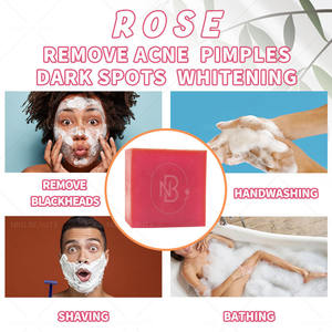 Jabón de Pétalos de Rosa de Lujo con Logotipo de Marca Personalizado, Paquete a Granel de 100g para Supermercados, Tiendas y Centros de Distribución - Product Image 3