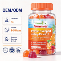 Gummies à la vitamine C 750 mg avec zinc, B6, B12, biotine, soutien immunitaire, 45 unités, sans gluten, OEM