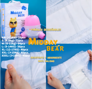 Pannolino per Bambini ad Alto Assorbimento con Nucleo in Polimero, Asciutto Tutto la <span class=keywords><strong>Notte</strong></span>, Anti-Osmosi Inversa, Morbido, Non Irritante, per Bambini Attivi - Product Image 2