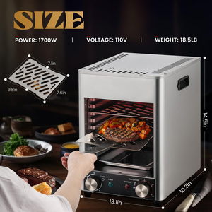 Fabrika sıcak satış taşınabilir elektrikli fırın Pizza makinesi açık fırın ocak masa kızılötesi biftek izgara barbekü