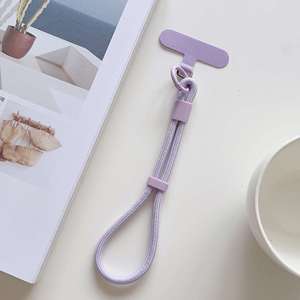 สายคล้องโทรศัพท์โพลีเอสเตอร์แบบปรับได้ ขายส่ง แฟชั่น สีสันสดใส สายรัดข้อมืออเนกประสงค์ สำหรับใช้งานโทรศัพท์มือถือแบบแฮนด์ฟรี - Product Image 6