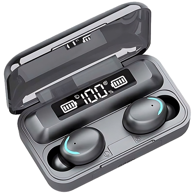 Factory Wholesale Cheap Price F9 F9-5 Tws Earphones 9D Hifi Stereo LED Display Wireless Earbuds and In-ear Headphones F9-5C