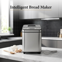 Machine à pain électrique intelligente Shinechef 2026, grande capacité 1150g, en acier inoxydable, distributeur de fruits, 25 menus, multifonctionnelle