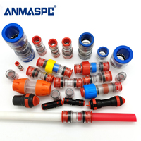 ANMASPC FTTX Ftth Rose Red 30 años de vida útil Acoplador de unión de microconductos utilizado para tubo HDPE de fibra soplada Telecom