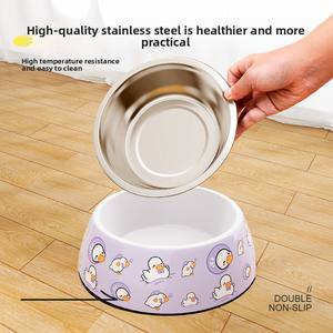 Tazón <span class=keywords><strong>de</strong></span> Comida para Perros Yaobang, Bonito y Redondeado, <span class=keywords><strong>con</strong></span> Diseño Personalizado, 100% Plástico, Impermeable, Antideslizante, Semiautomático, para Exteriores/Viajes/Interiores - Product Image 5