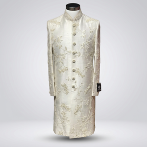 Sherwani tendance 2023 avec broderie magnifique en tissu de soie brute, taille XL, costume de mariage pour homme, costumes et blazers pour homme>Costumes pour homme - Product Image 6