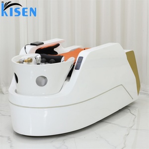 KISEN Fauteuil de lavage capillaire à vapeur de haute qualité, lit de shampoing électrique moderne pour spa avec hydrothérapie et massage thaïlandais, à vendre - Product Image 6