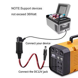 Ac Dc Convertidor Encendedor Enchufe 12V 24V Cigarrillo Macho Metal Cargador de coche portátil con cable - Product Image 6