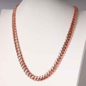 Collana e Bracciale Hip Hop 10-22mm per <span class=keywords><strong>Donna</strong></span>, Catena Cubana in Ottone <span class=keywords><strong>Rosa</strong></span> <span class=keywords><strong>Oro</strong></span> con Zirconi, Tendenza Lusso Moda 2025 - Product Image 4