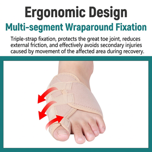 Corrector <span class=keywords><strong>de</strong></span> <span class=keywords><strong>Hallux</strong></span> Valgus, Férula para Juanetes con Correa Ajustable, <span class=keywords><strong>Separador</strong></span> Ortopédico <span class=keywords><strong>de</strong></span> Dedos para Alivio del Dolor y Alineación, Uso Diario - Product Image 2