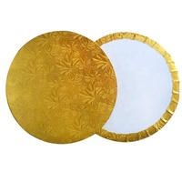 Rondes planche à gâteau blanche et noire cercle à gâteau base en carton de tambour mdf pour la décoration de gâteau