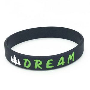 กำไลข้อมือซิลิโคนแบบกำหนดเองราคาถูก สร้างสรรค์สายรัดข้อมือยางของคุณเองพร้อมข้อความหรือโลโก้ สายรัดข้อมือคุณภาพสูงแบบสั่งทำพิเศษ - Product Image 4