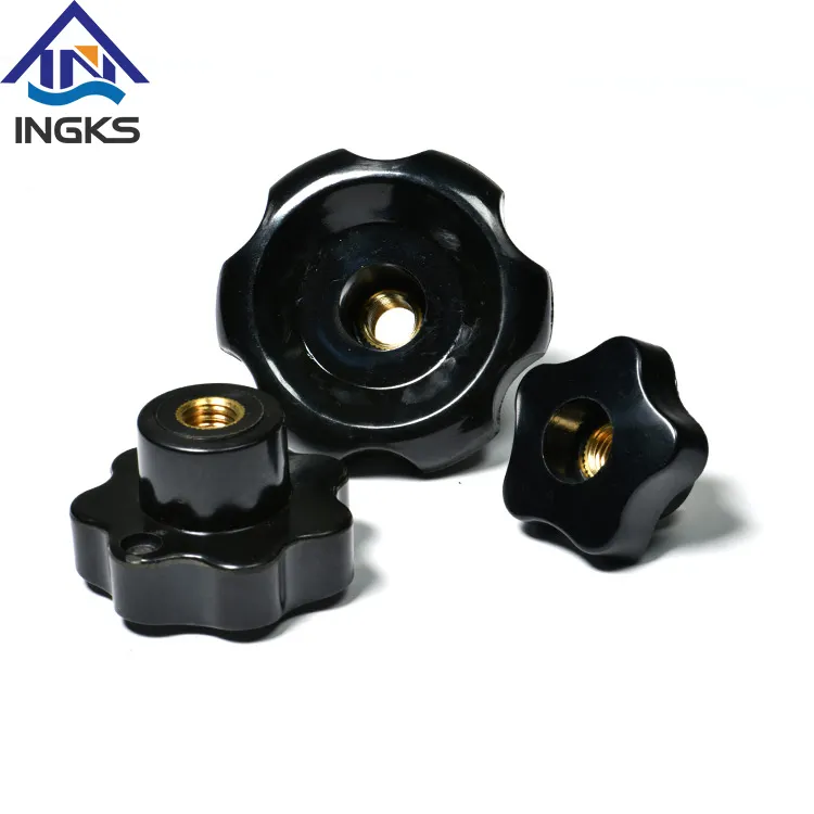 INGKS Cung Cấp Núm Cửa Pha Lê Đai Ốc Chèn Đồng Thau Núm Tay Nắm Phân Tán Nhựa Bakelite