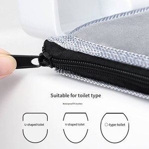 Funda de Asiento de Inodoro de Felpa Gruesa y Ecológica para Invierno, con Cierre de Cremallera, Lavable a Máquina, para Uso en el Hogar en Todas las Estaciones, Tapete de Baño - Product Image 5