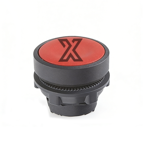 Botón pulsador de cabeza plana ZB5AA4C, para paneles de control, se reinicia automáticamente después de pulsarlo. - Product Image 1