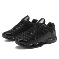 Chaussures de sport personnalisées OEM ODM avec logo, baskets noires décontractées, chaussures de course, fabricant de chaussures de mode à marque privée, design épais