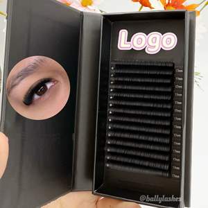 Мягкие 0,02 0,03 0,05 ресницы ручной работы, матовые черные Индивидуальные ресницы, оптовая продажа, ресницы, Черные Ресницы C CC D DD <span class=keywords><strong>B</strong></span> <span class=keywords><strong>J</strong></span> L темные - Product Image 4