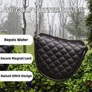 Housse de putter de golf sur mesure Xiamen TB en PU, résistante à l'eau, avec fermeture magnétique et motifs brodés 3D - Product Image 2
