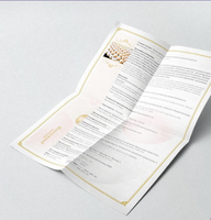 Impression personnalisée en gros de dépliants A4 tri-pliés, manuels d'utilisation de produits, prospectus et brochures