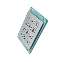 Clavier mécanique industriel en métal robuste, étanche, à touches numériques, personnalisé, pour contrôle d'accès, distributeur automatique de billets, distributeur automatique de boissons