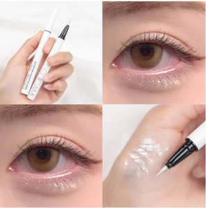 <span class=keywords><strong>Rosa</strong></span> chiaro <span class=keywords><strong>rosa</strong></span> accovacciato penna per baco da seta polvere di diamante rotta illuminante a lunga durata senza macchie impermeabile sottile per eyeliner penna liquida - Product Image 6