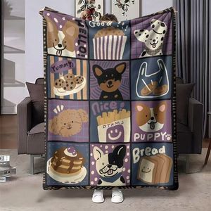 Manta de Franela con Estampado Personalizado de Lindos Dibujos Animados de Animales, Manta para Siesta, Reversible, Cálida y Acogedora para Cama, Sofá o Sillón - Product Image 6