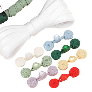 Buena calidad Cheongsam Pan incienso Mano China Retro Hanfu camisa botón Jade perla accesorios decorativos - Product Image 1